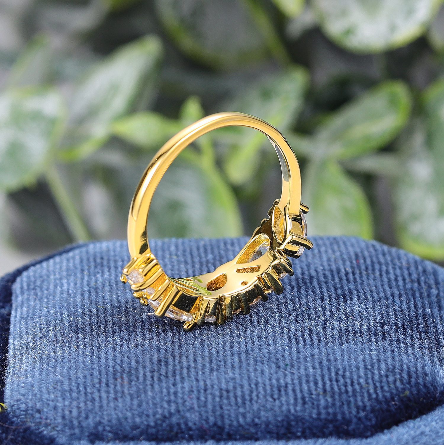 Moissanite-Wedding-Band-Ring-Gift